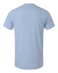 Tultex 602CVC Unisex Combed CVC T-Shirt - Heather Sky Blue - back