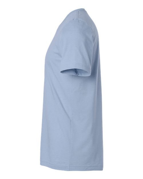 Tultex 602CVC Unisex Combed CVC T-Shirt - Heather Sky Blue - side