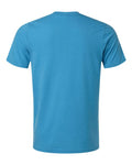 Tultex 602CVC Unisex Combed CVC T-Shirt - Heather Aquamarine - back