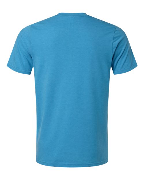 Tultex 602CVC Unisex Combed CVC T-Shirt - Heather Aquamarine - back