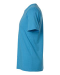 Tultex 602CVC Unisex Combed CVC T-Shirt - Heather Aquamarine - side