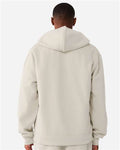BELLA + CANVAS 4739 Unisex 10 oz Full-Zip Hoodie Sweatshirt - Dust - model back