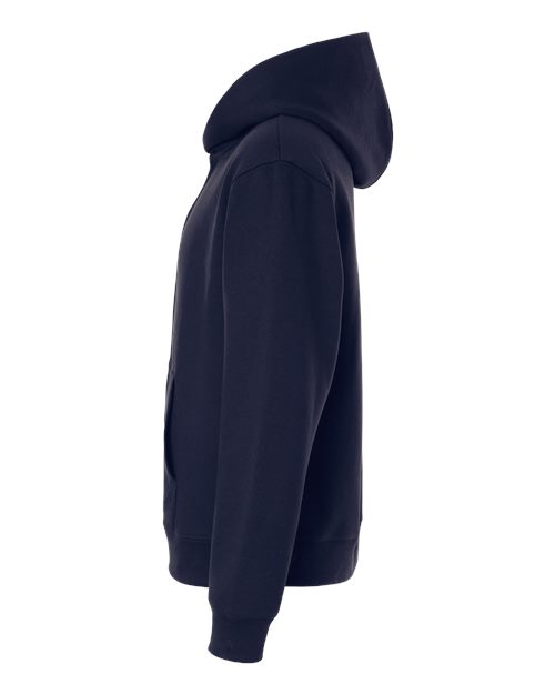 BELLA + CANVAS 4739 Unisex 10 oz Full-Zip Hoodie Sweatshirt - Navy - side