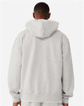 BELLA + CANVAS 4739 Unisex 10 oz Full-Zip Hoodie Sweatshirt - Vintage Heather Grey - model back