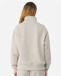 BELLA + CANVAS 4740 Unisex 10 oz Quarter-Zip Pullover Sweatshirt - Dust - model back