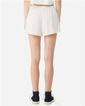 BELLA + CANVAS 6824GD Women's Garment-Dyed Shorts - Vintage White - model back