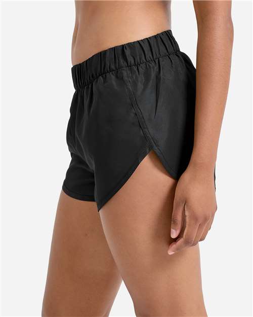 TriDri TD049 Women's Running Shorts - Black - model side
