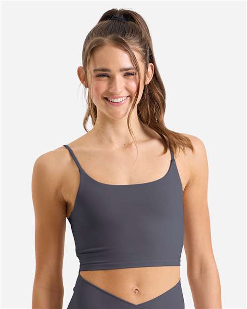 TriDri TD650 Women's Luxe Bra - Charcoal - model front