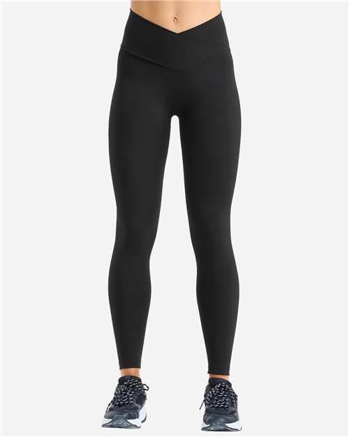 TriDri TD651 Women's Luxe Leggings - Black - model front