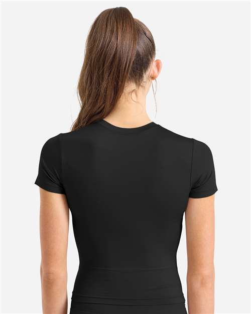 TriDri TD653 Women's Luxe Fitted Tee - Black - model back