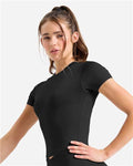 TriDri TD653 Women's Luxe Fitted Tee - Black - model side