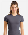 TriDri TD653 Women's Luxe Fitted Tee - Charcoal - model front