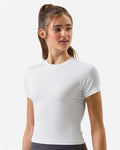 TriDri TD653 Women's Luxe Fitted Tee - White - model side