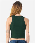 BELLA + CANVAS 1019 Women's Micro Rib Racer Tank - Solid Forest Blend - model back