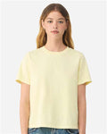 BELLA + CANVAS 6110GD Women's Garment-Dyed Tee - Buttermilk - model front