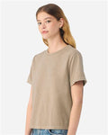 BELLA + CANVAS 6110GD Women's Garment-Dyed Tee - Khaki - model side