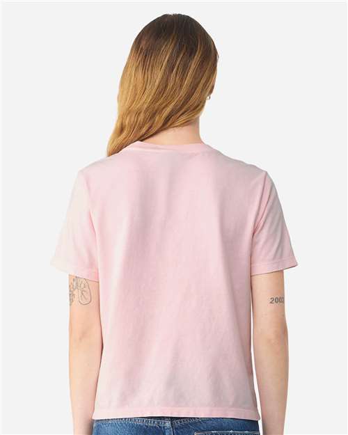 BELLA + CANVAS 6110GD Women's Garment-Dyed Tee - Pink - model back