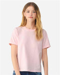 BELLA + CANVAS 6110GD Women's Garment-Dyed Tee - Pink - model front