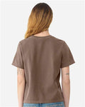 BELLA + CANVAS 6110GD Women's Garment-Dyed Tee - Washed Cocoa - model back