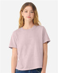 BELLA + CANVAS 6110GD Women's Garment-Dyed Tee - Washed Lavender - model front