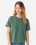 BELLA + CANVAS 6110GD Women's Garment-Dyed Tee - Washed Pine - model front