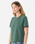 BELLA + CANVAS 6110GD Women's Garment-Dyed Tee - Washed Pine - model side