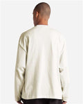 Shaka Wear SHMOL Unisex Max Heavyweight Oversized Long Sleeve T-Shirt - Off white - model back