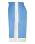 Augusta Sportswear 6890 Youth Match-Up Basketball Shorts - Columbia Blue/ White - side