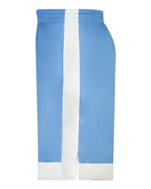 Augusta Sportswear 6890 Youth Match-Up Basketball Shorts - Columbia Blue/ White - side