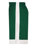Augusta Sportswear 6890 Youth Match-Up Basketball Shorts - Dark Green/ White - side