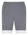 Augusta Sportswear 6890 Youth Match-Up Basketball Shorts - Graphite/ White - front