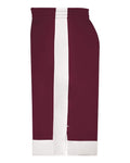 Augusta Sportswear 6890 Youth Match-Up Basketball Shorts - Maroon/ White - side