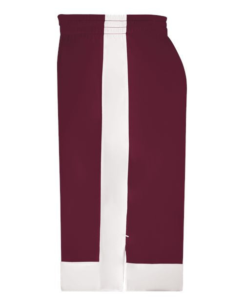 Augusta Sportswear 6890 Youth Match-Up Basketball Shorts - Maroon/ White - side