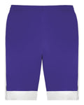 Augusta Sportswear 6890 Youth Match-Up Basketball Shorts - Purple/ White - back