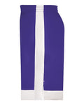 Augusta Sportswear 6890 Youth Match-Up Basketball Shorts - Purple/ White - side