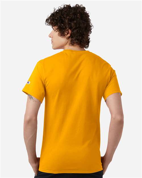 Champion CH1000 Jersey T-Shirt - C. Gold - model back