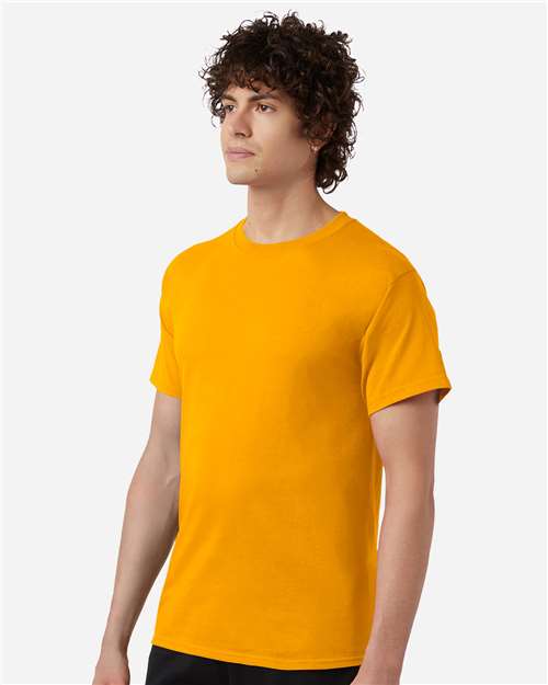 Champion CH1000 Jersey T-Shirt - C. Gold - model side
