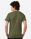 Champion CH1000 Jersey T-Shirt - Fresh Olive - model back