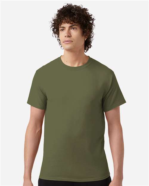 Champion CH1000 Jersey T-Shirt - Fresh Olive - model front