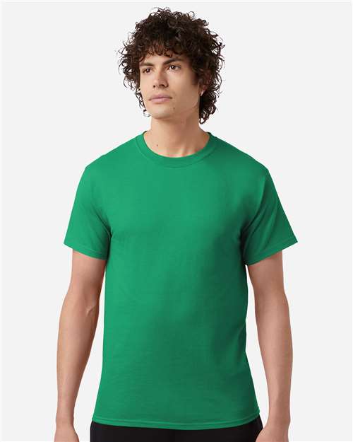 Champion CH1000 Jersey T-Shirt - Kelly Green - model front
