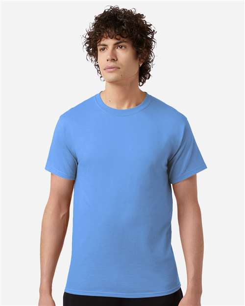 Champion CH1000 Jersey T-Shirt - Light Blue - model front