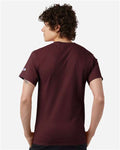 Champion CH1000 Jersey T-Shirt - Maroon - model back