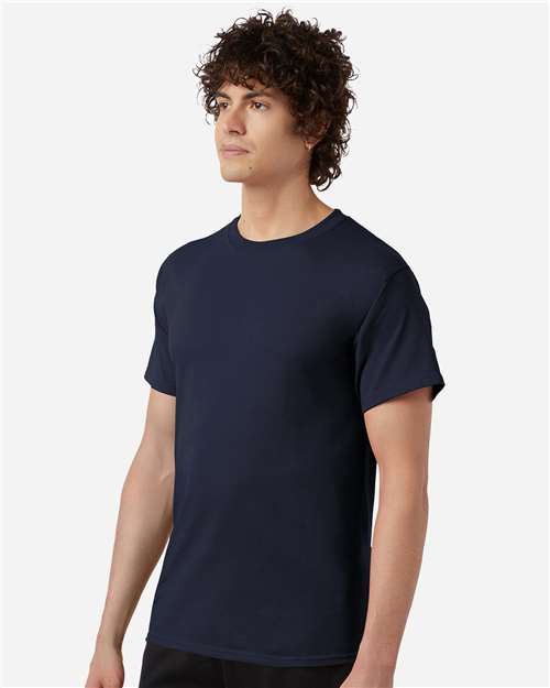 Champion CH1000 Jersey T-Shirt - Navy - model side