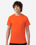 Champion CH1000 Jersey T-Shirt - Orange - model front