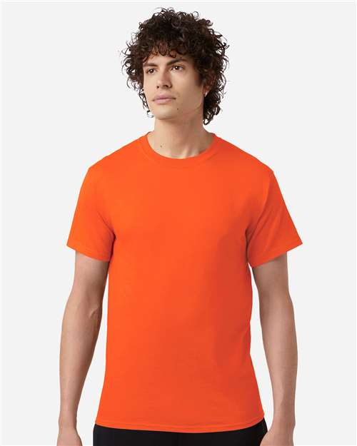 Champion CH1000 Jersey T-Shirt - Orange - model front