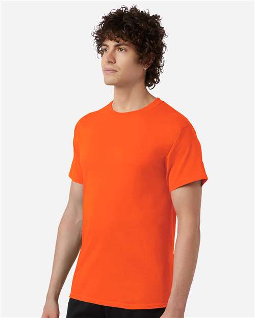 Champion CH1000 Jersey T-Shirt - Orange - model side