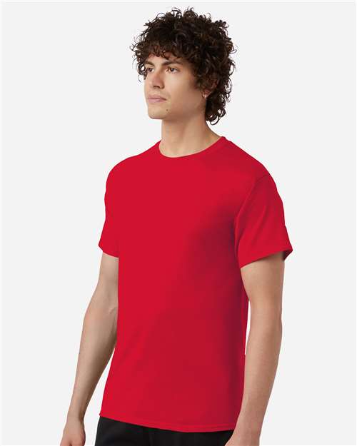 Champion CH1000 Jersey T-Shirt - Red - model side
