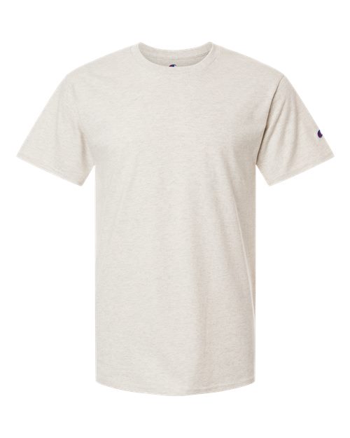 Champion CH1000 Jersey T-Shirt - Oatmeal Heather - front
