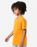 Champion CH1081 Youth Jersey T-Shirt - C. Gold - model side