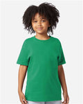 Champion CH1081 Youth Jersey T-Shirt - Kelly Green - model front